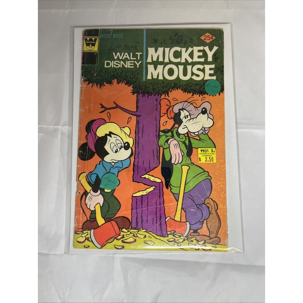 Vintage Walt Disney Mickey Mouse Comic Book Whitman No 154 1974 Bronze Age Goofy